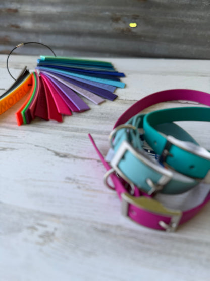 3/4" BioThane® Flat Dog Collar | Waterproof & Odor-Proof Adventure Collar *