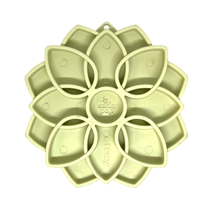 Mandala Softie eTray Shallow Slow Feeder Dog Bowl with Suction Cups |  USA Made