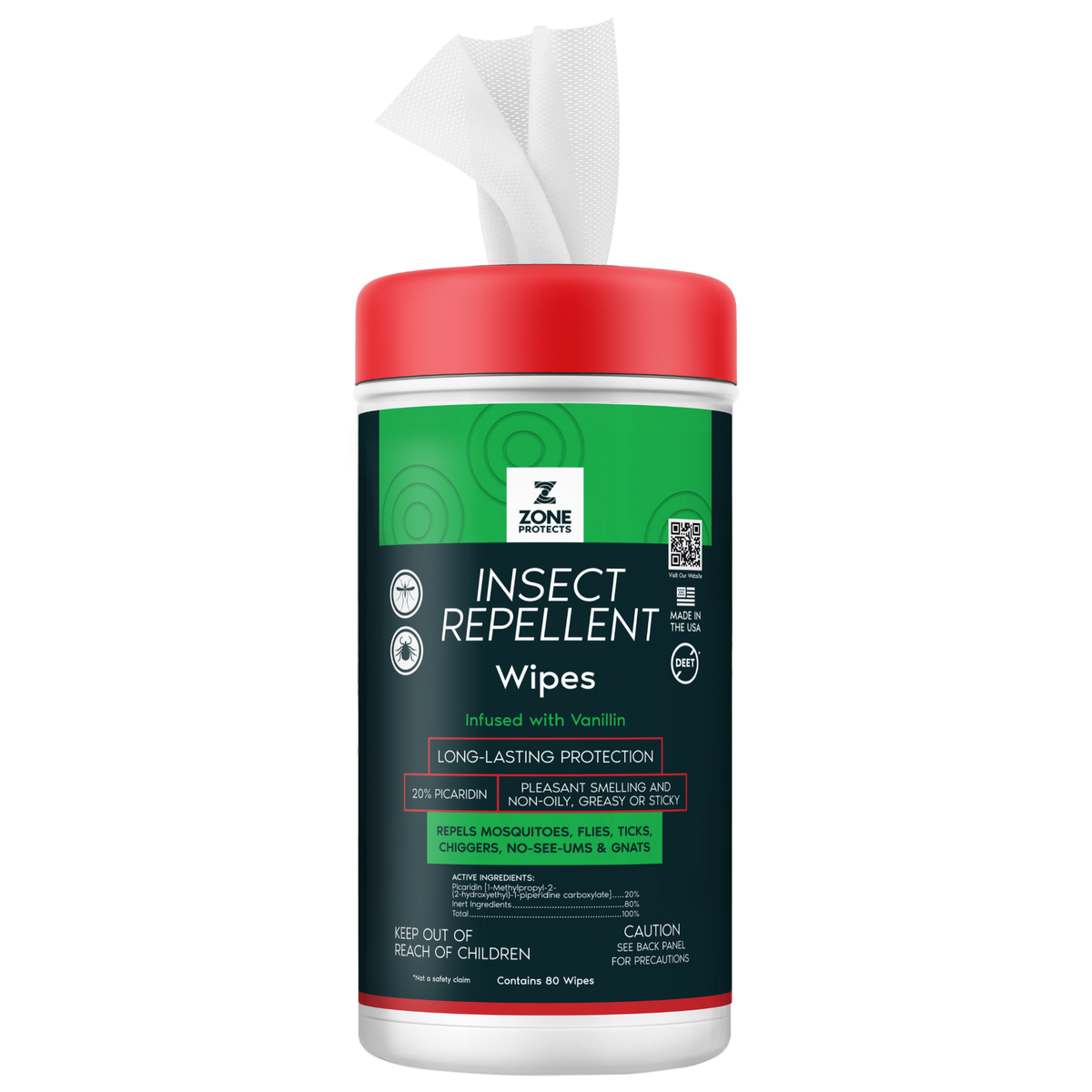 Scented Insect Repellent Wipes