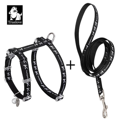 TrueLove Cat Harness and Leash Set - Securely/Comfortably Fits Most Size Cats TLH3912
