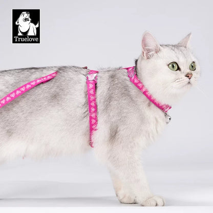 TrueLove Cat Harness and Leash Set - Securely/Comfortably Fits Most Size Cats TLH3912
