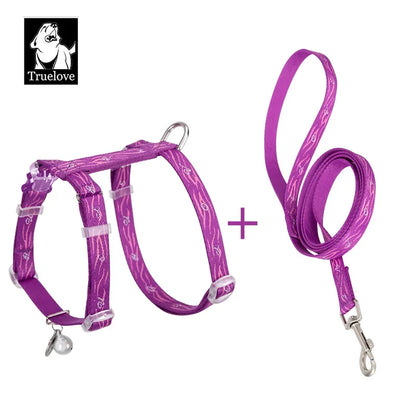 TrueLove Cat Harness and Leash Set - Securely/Comfortably Fits Most Size Cats TLH3912