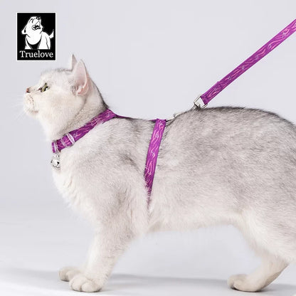 TrueLove Cat Harness and Leash Set - Securely/Comfortably Fits Most Size Cats TLH3912