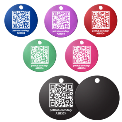 PetHub QR Pet ID Tag – Classic Aluminum