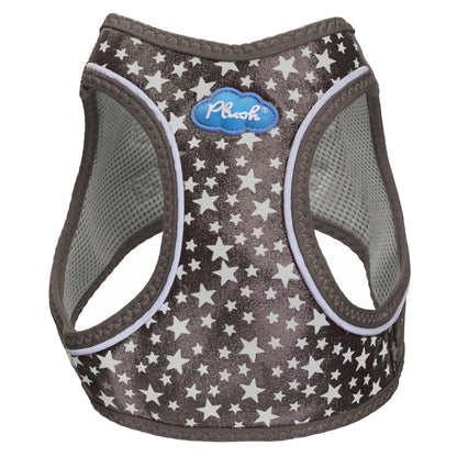 Plush Step In Glitter Glow Harness - Gunmetal