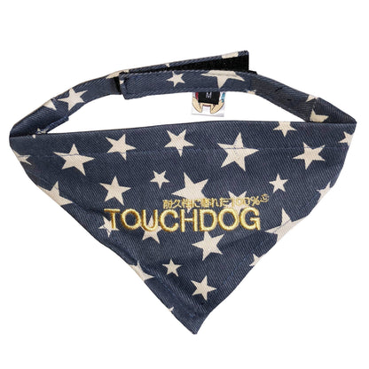 Touchdog Star Patterned Hook-and-Loop Fashion Dog Bandana