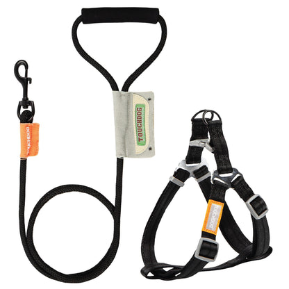 Touchdog ® 'Macaron' 2-in-1 Durable Nylon Dog Harness and Leash